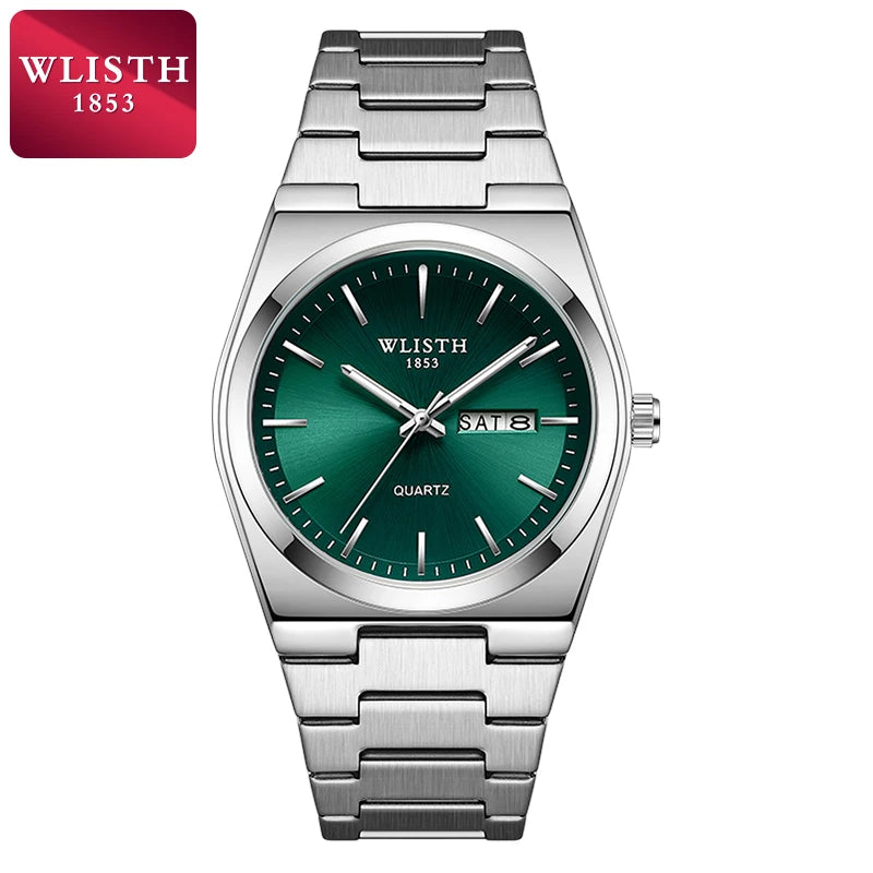 WLISTH luxe hommes montre étanche mode affaires montre en acier inoxydable montre pour homme montres à Quartz décontractées mâle Sport reloj