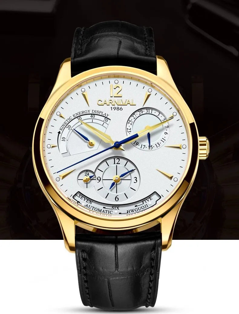 Montre mécanique étanche et lumineuse pour homme, modèle Original de carnaval, marque supérieure, multifonction, automatique, calendrier