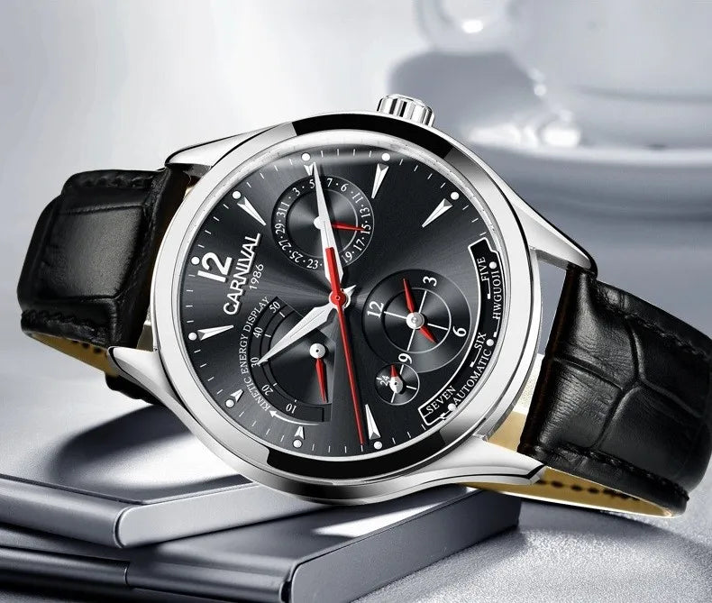 Montre mécanique étanche et lumineuse pour homme, modèle Original de carnaval, marque supérieure, multifonction, automatique, calendrier