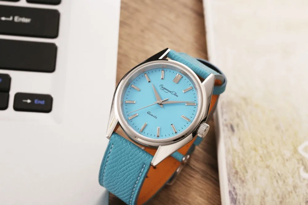 Montre à quartz 40mm, boîtier VH31, traitement thermique manuel