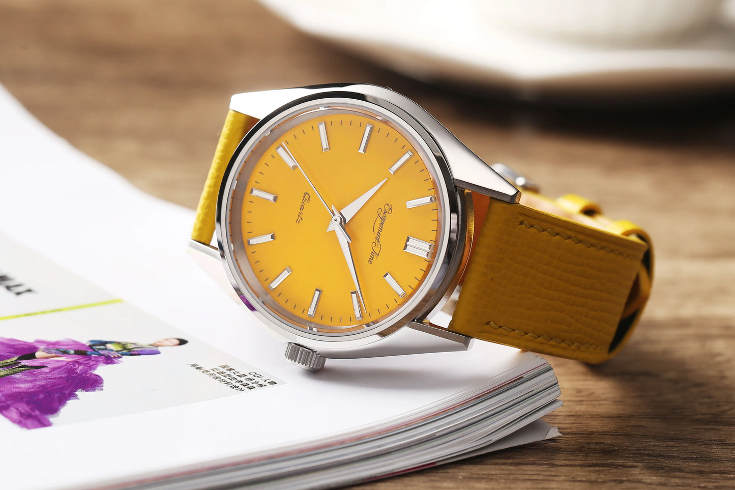 Montre à quartz 40mm, boîtier VH31, traitement thermique manuel