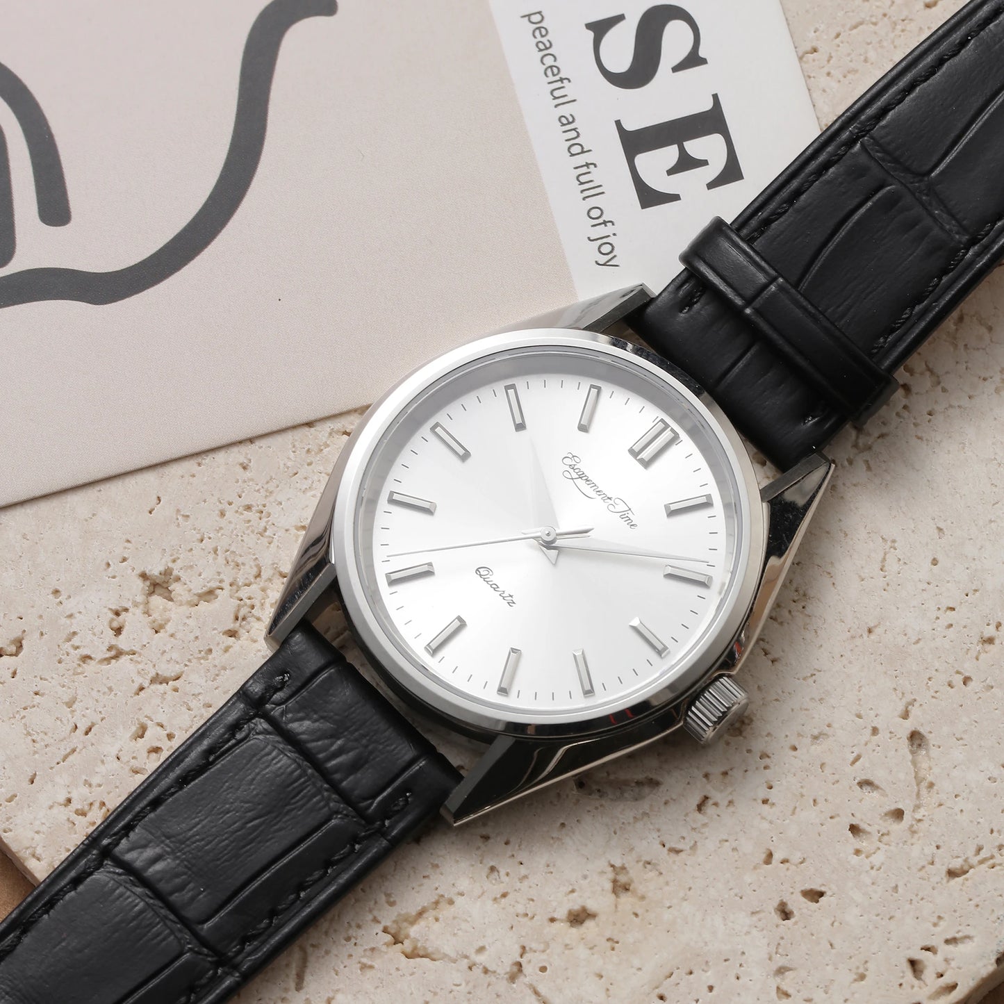 Montre à quartz 40mm, boîtier VH31, traitement thermique manuel