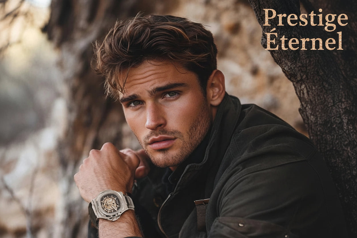 LONGLUX montre mécanique automatique en plein air montres de luxe simples étanche pas cher en gros squelette en cuir montre pour hommes cadeau