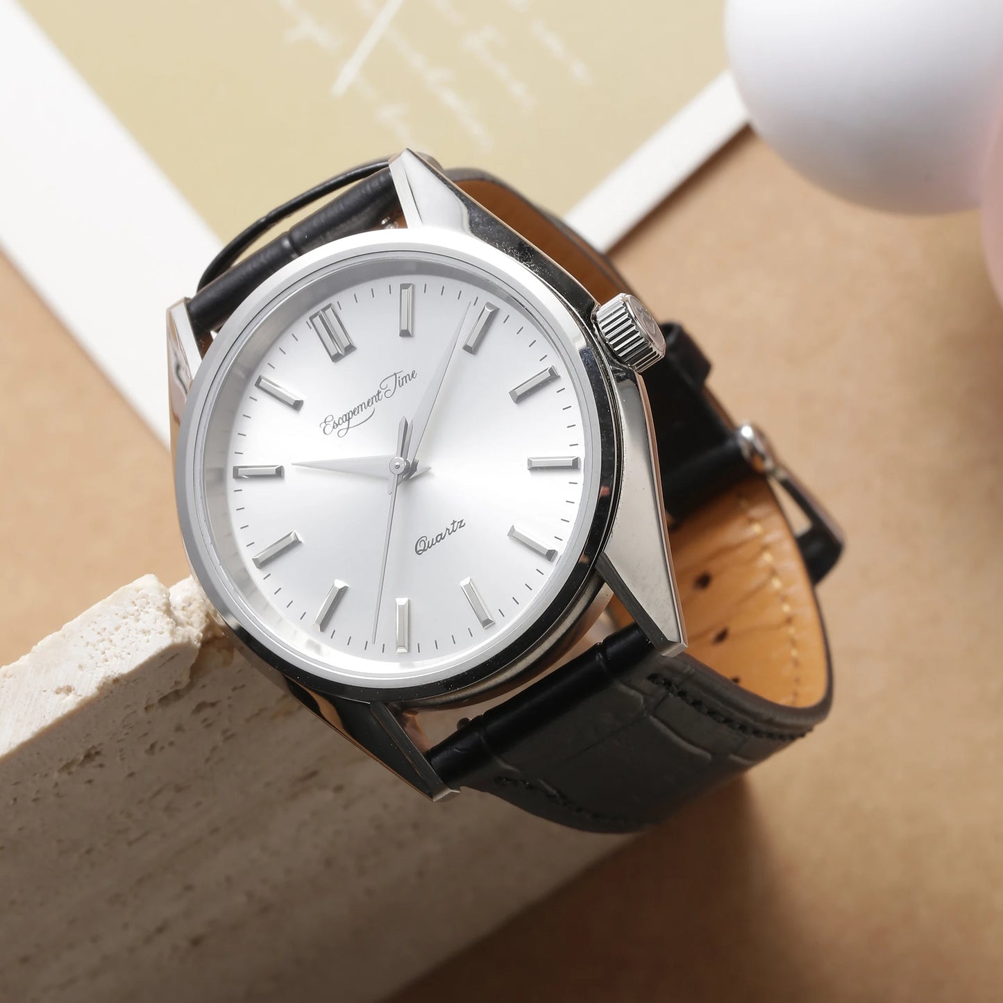 Montre à quartz 40mm, boîtier VH31, traitement thermique manuel