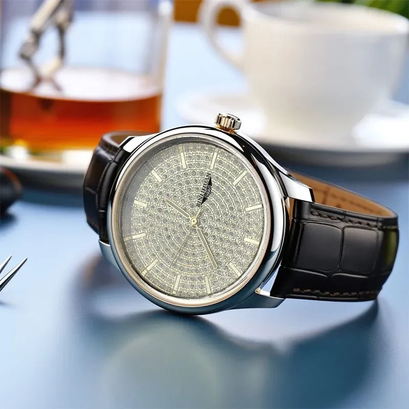 Montre à Quartz pour hommes, édition coréenne, classique, haut de gamme, étanche, à la mode, Simple, beau, cadeau, nouvelle collection 2025